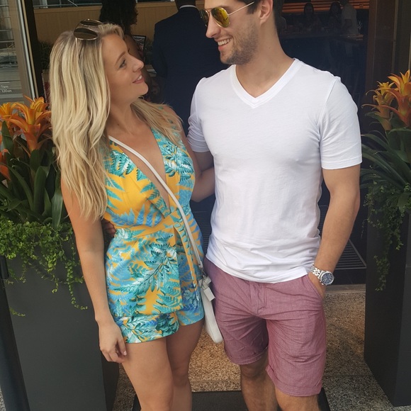 Tropical Jumpsuit from Mendocino, size S. - Picture 2 of 6